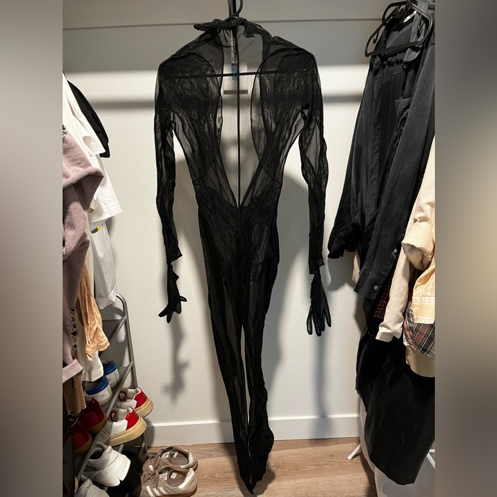 MUGLER X H&M Sheer Catsuit Size S